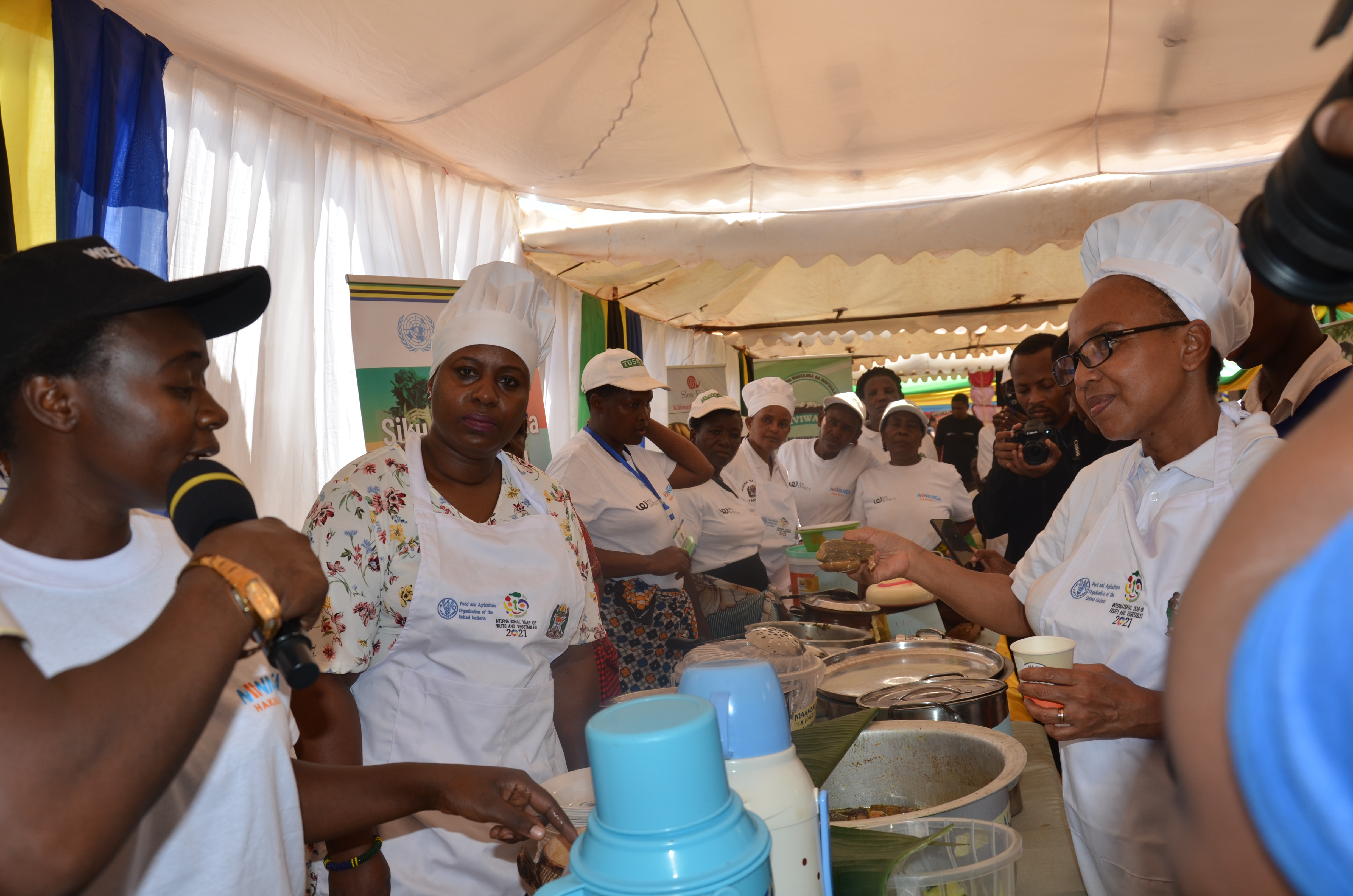 Showcassing the different varities of Tanzanian tribles </br>traditional foods